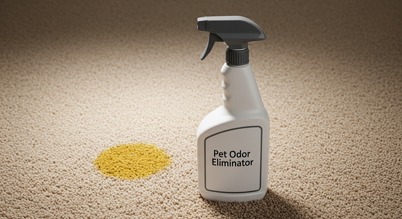 ペットのおしっこ臭対策に使う専用の消臭スプレー