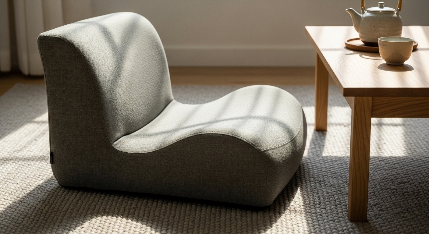 床座スタイルの腰痛対策として、骨盤をサポートする高品質なクッション。