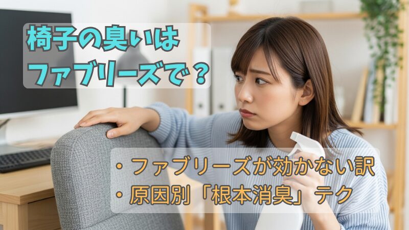 椅子が臭い…ファブリーズだけでOK？原因別の消臭ガイド完全版 
