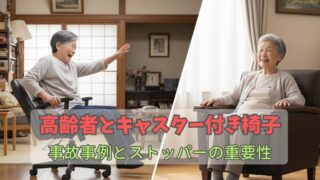 キャスター付きの椅子は高齢者にとって危険？ストッパーが肝です！ 