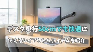 デスク奥行50cm「狭い」を「快適」に変える術｜鍵はレイアウトとアイテム 